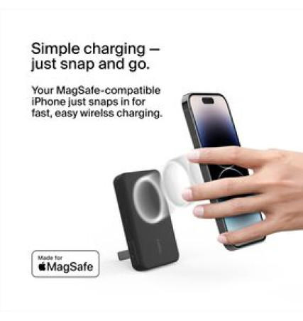 BELKIN BoostCharge Magnetic Wireless Power Bank 5K + Stand