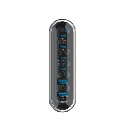 Momax 1-Charge Flow+ 120W 6-Port Desktop Charger (UK) 