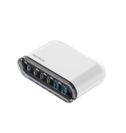 Momax 1-Charge Flow+ 120W 6-Port Desktop Charger (UK) 