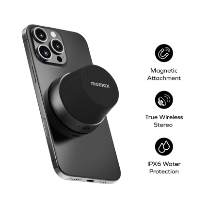 Momax 1-Vibe Go Magnetic Wireless Speaker