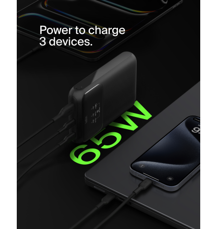 BELKIN BoostCharge Pro 3-Port Laptop Power Bank 20K