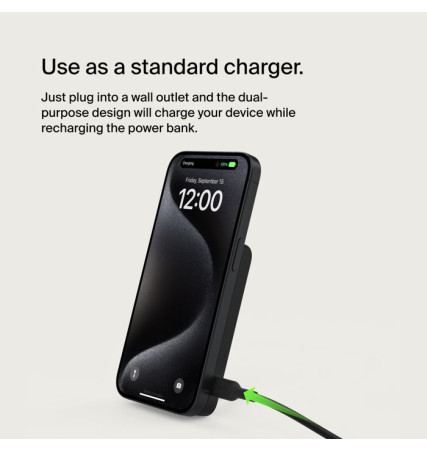 BELKIN BoostCharge Pro Magnetic Power Bank with Qi2 15W 5K