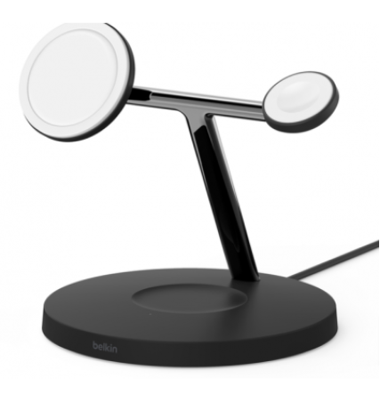 Belkin BoostCharge Pro 3-in-1 Wireless Charger with Official MagSafe Charging 15W