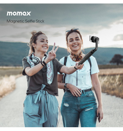 Momax 1-Snap Pole Magnetic Tripod Selfie Stick with Wireless Remote
