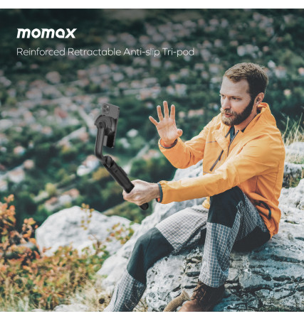 Momax 1-Snap Pole Magnetic Tripod Selfie Stick with Wireless Remote