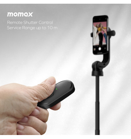 Momax 1-Snap Pole Magnetic Tripod Selfie Stick with Wireless Remote