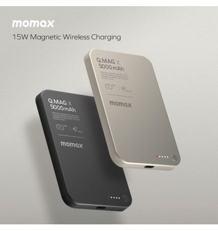 Momax Q.Mag X 5000mAH Wireless Battery Pack