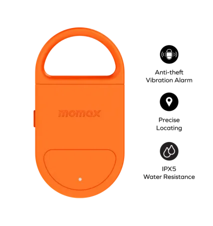 Momax PinBuzz Rechargeable Anti-Theft Personal Alarm With Find My Locator