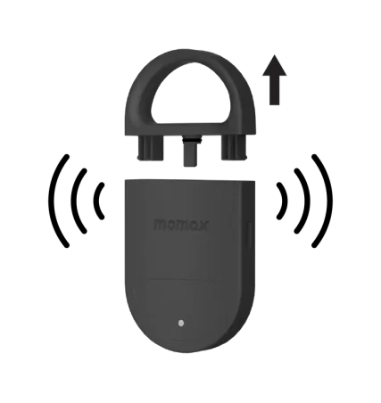 Momax PinBuzz Rechargeable Anti-Theft Personal Alarm With Find My Locator