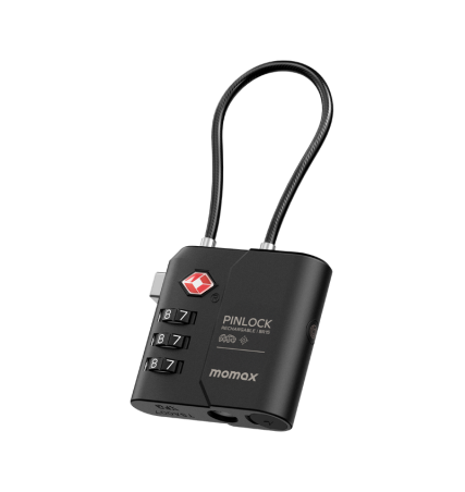 Momax PinLock Find My Locator with TSA Padlock
