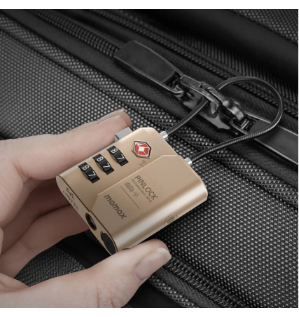Momax PinLock Find My Locator with TSA Padlock