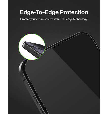 Belkin Tempered Glass Screen Protector for iPhone 17 Pro & iPhone 16 Pro - 2 pack