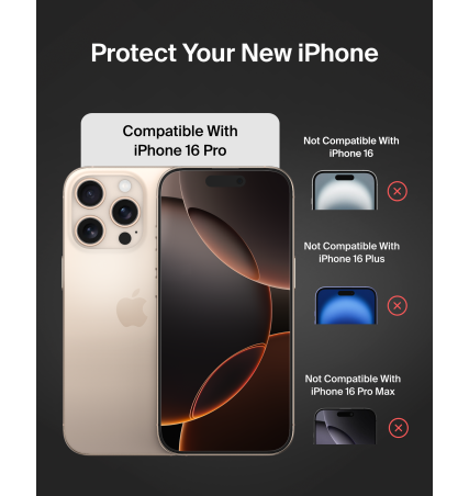 Belkin Tempered Glass Screen Protector for iPhone 17 Pro & iPhone 16 Pro - 2 pack