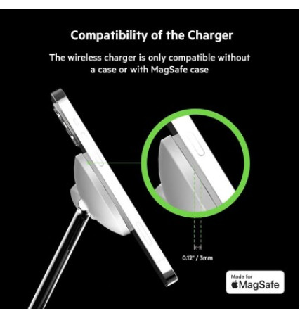 Belkin BoostCharge Pro 3-in-1 Wireless Charger with Official MagSafe Charging 15W