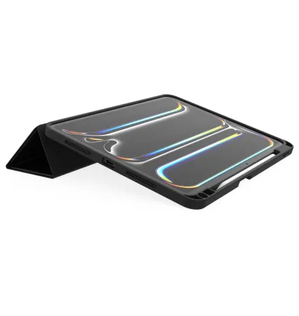 JCPal DuraPro Protective Case with Pencil Holder(Black) for iPad Pro 11(M4, 2024)