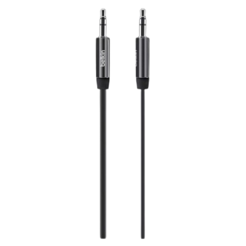 Belkin MIXIT↑™ Aux Cable CABLE 3.5MM AUD M/M FLATRT ANGLE 4-FT BLK
