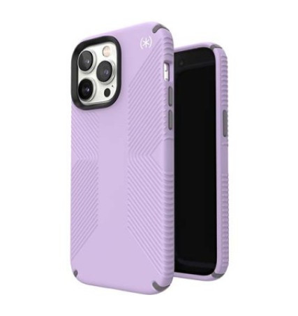 Speck Presidio2 Grip iPhone 14 Pro Max Case spring purple