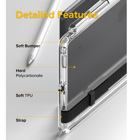 Ringke FUSION + iPad 10.2 (7th/8th/9th) (Strap Combo) 