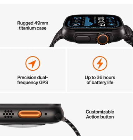 Apple Watch Ultra 2 GPS + Cellular 49mm Natural Titanium Case